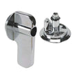 PlumbMaster Approved 40-8513370G Zamac ADA Concealed Latch Knob, Zamac/Bright