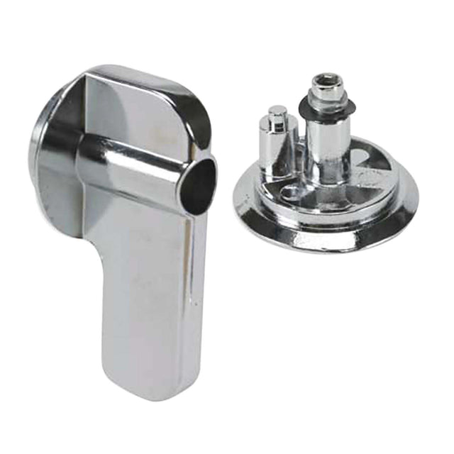 PlumbMaster Approved 40-8513370G Zamac ADA Concealed Latch Knob, Zamac/Bright