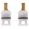 PlumbMaster Approved 09324 Right Hand Hot & Cold Stem with Integral Stops (Pair) For Delta, Delex, Peerless
