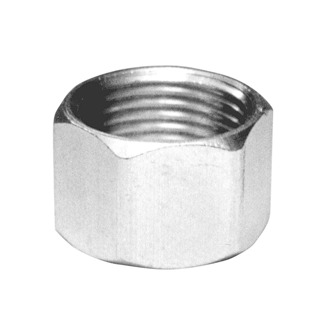 PlumbMaster Approved 52050W 5/8" OD Comp Brass Nut, Chrome Plated