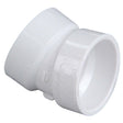 NIBCO K079350 2" Hub PVC 22-1/2° DWV Elbow