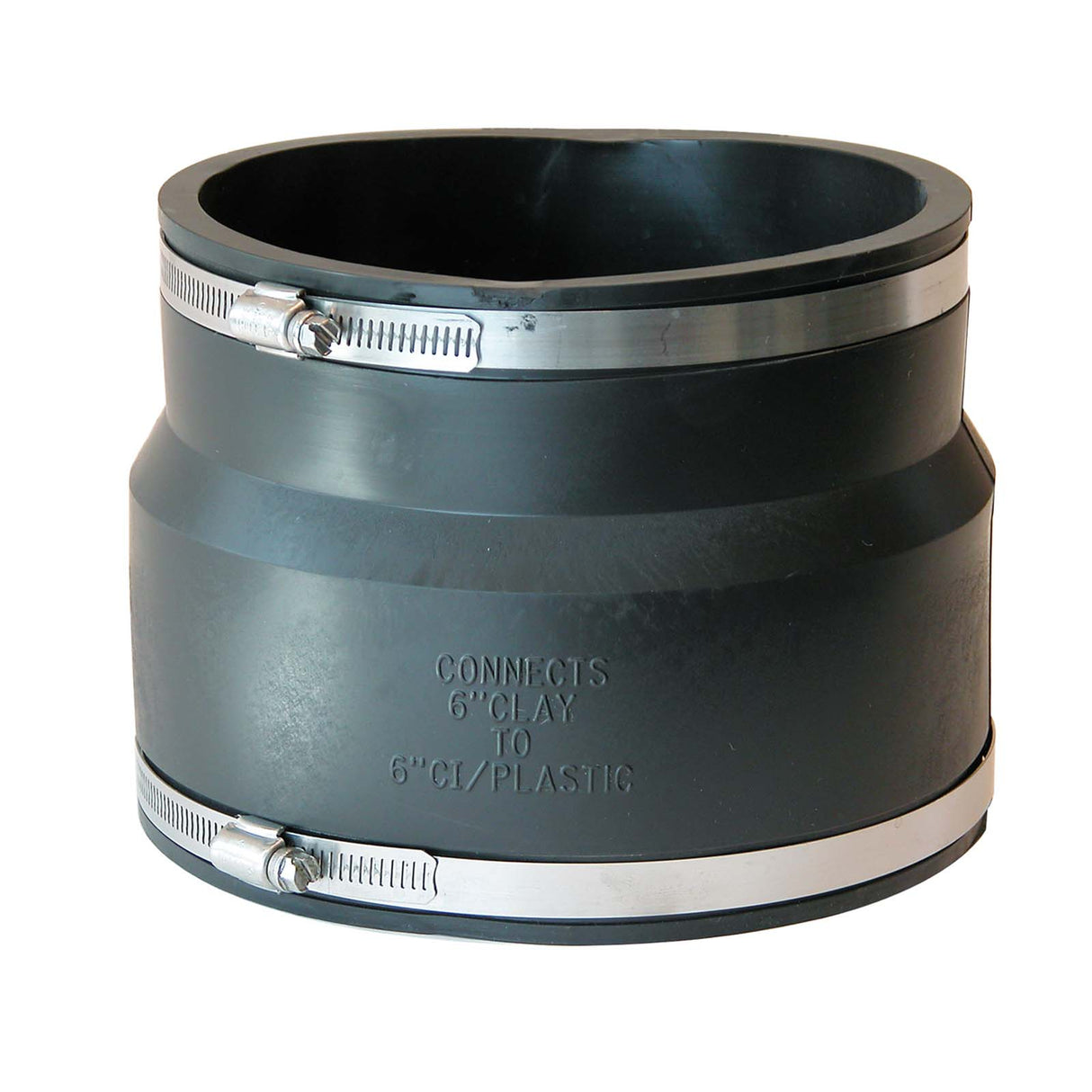 1002-66 Fernco Clay to C.Iron/Sch40 Pl 6" Pipe Size