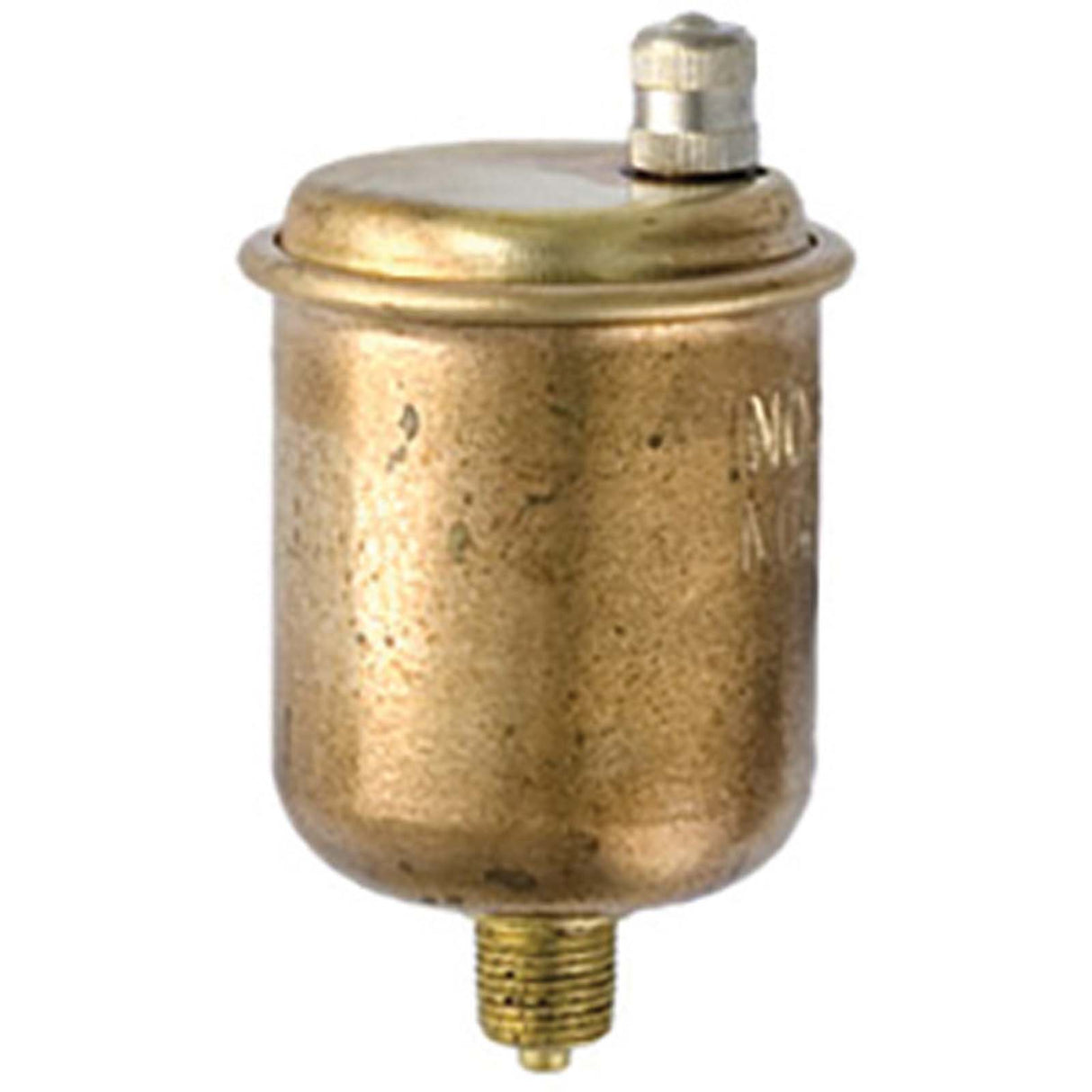 Maid-O-Mist 1/8" IP Male Auto-Vents No. 66 Brass Straight Vertical Mount Automatic Air Vent Bright Brass