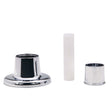 PlumbMaster Approved 80617 Adjustable Style Replacement Escutcheon with Molded Nipple (Retail), 3/8" M.I.P, Chrome Plated