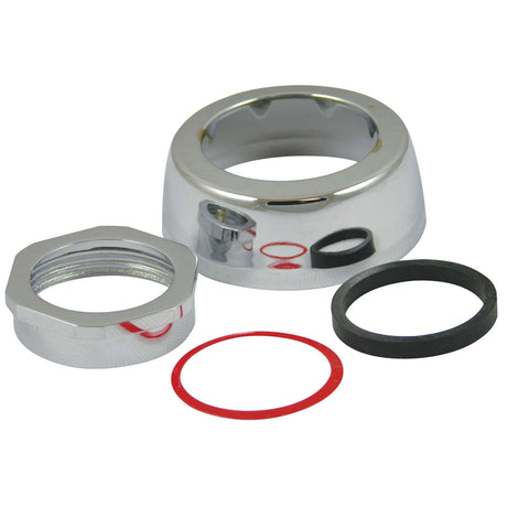 Chrome-Plated Metal Spud Coupling Assembly