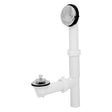 Polypropylene Tubular Lift-N-Turn Bath Waste White/Chrome Plated