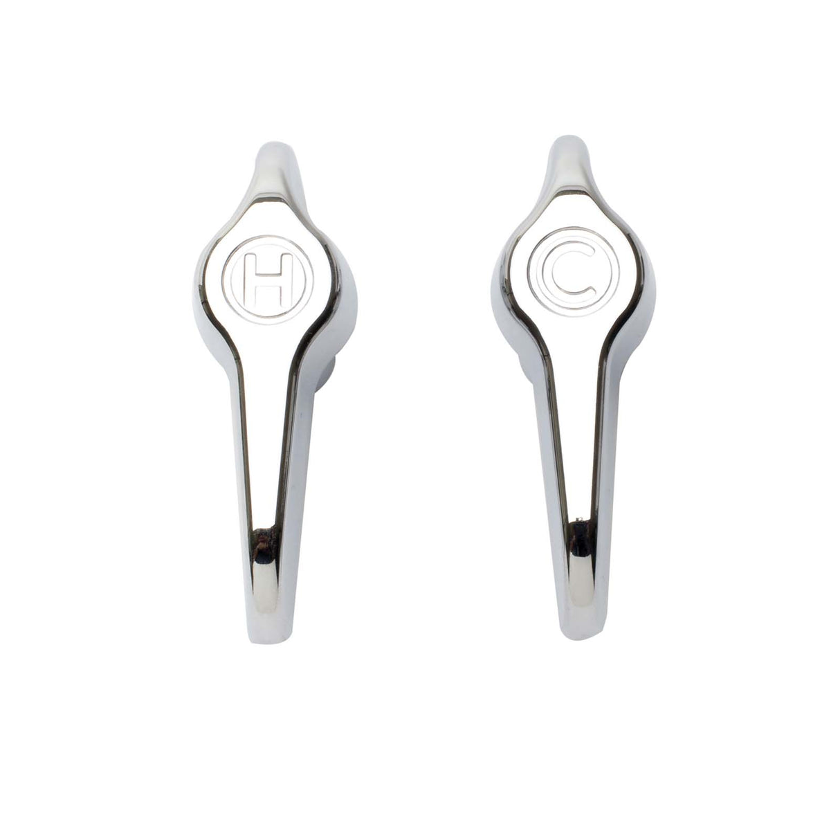 PlumbMaster Approved 46407P Gator Grip Hot and Cold Lever Handle (Pair)