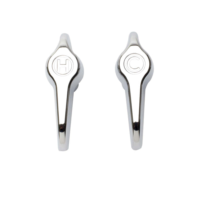 PlumbMaster Approved 46407P Gator Grip Hot and Cold Lever Handle (Pair)