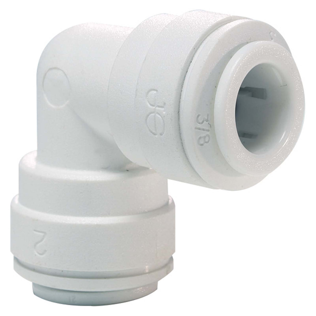 John Guest PP0312W 3/8" CTS Speedfit Plastic 90 deg Elbow