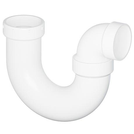 2" Hub PVC SCH 40 DWV P-Trap with Union White