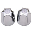 PlumbMaster Approved 20364 PP-21H Chrome Plated Hot and Cold Handle Pak (Pair, OEM) for Price Pfister Verve Tub and Shower