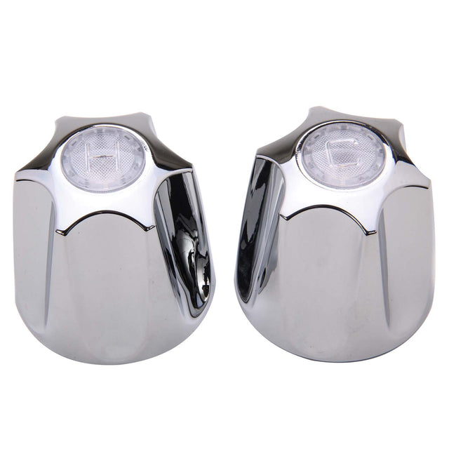 PlumbMaster Approved 20364 PP-21H Chrome Plated Hot and Cold Handle Pak (Pair, OEM) for Price Pfister Verve Tub and Shower