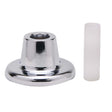 PlumbMaster Approved 80623 Short Style Replacement Escutcheon with Molded Nipple (Retail), 5/8" x 18T Tapered, Chrome Plated