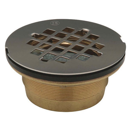 Brass 2" No Caulk Shower Drain