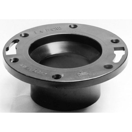 I355250 Nibco 5851 DWV Reducing Closet Flange, 4 x 3", Hub x Hub, ABS