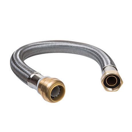 SharkBite UR3068FX12 1/2" x 3/4" FIP x 12" Flexible Braided Stainless Steel Connector