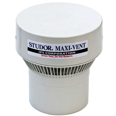 3 or 4" Push-Fit IPS Maxi Vent Studor 20342 Air Admittance Valve Rubber White