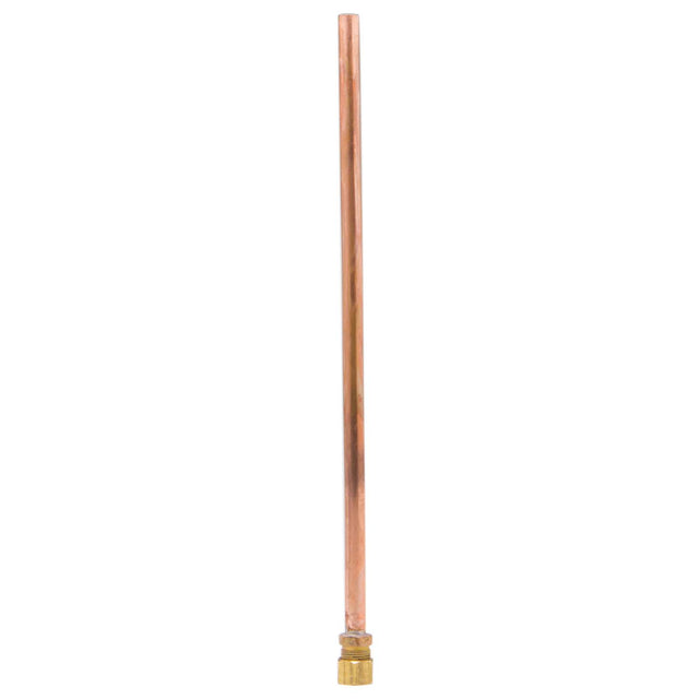 BrassCraft 1-20KC R 3/8" OD x 19-1/2" Length Copper Faucet Riser with Compression Nosepiece Rough Brass