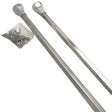 PlumbMaster Approved 04090 Chrome Plated Stainless Steel Vanity Leg (Pair), 30"