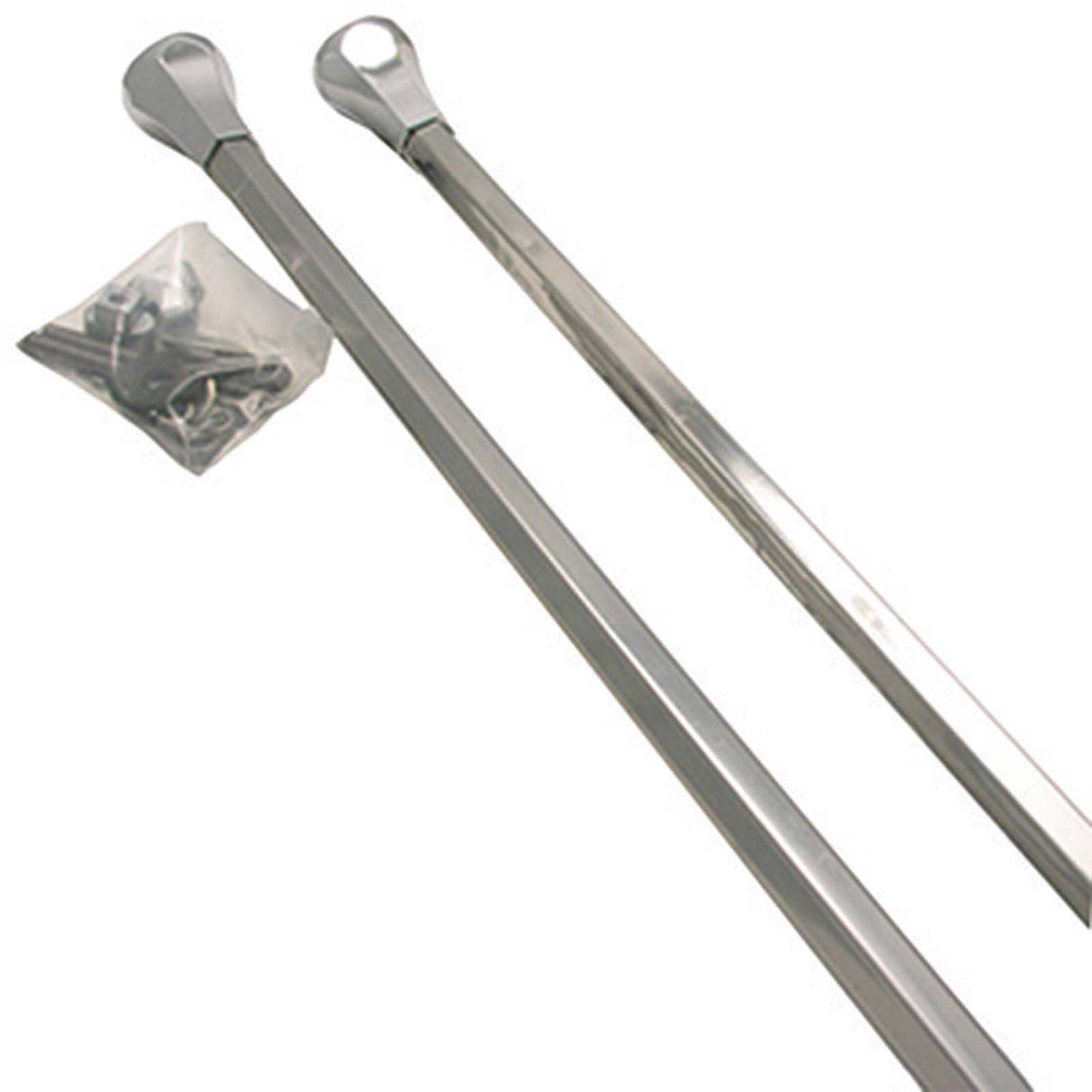 PlumbMaster Approved 04090 Chrome Plated Stainless Steel Vanity Leg (Pair), 30"