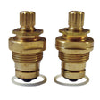 PlumbMaster Approved 10149NL Position Number 12B No-Lead Right Hand Hot & Left Hand Cold Stem with Bonnet (Pair) For Central Brass Lavatory Faucet