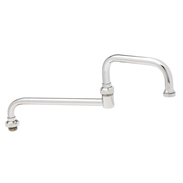 T&S 068X Brass Double Joint Swing Nozzle, 18" Reach, 4-5/16" Height, Chrome Plated