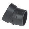 NIBCO I079620 3 x 3" Spigot x Hub DWV 22-1/2° Street Elbow ABS