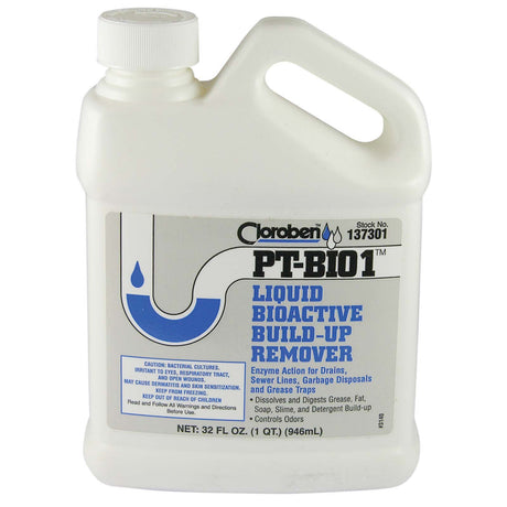 Hercules Cloroben PT-BIO1 137301 Drain and Waste System Cleaner, 1 qt Bottle