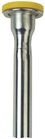 3/8" OD x 11-1/2" Length Copper Toilet Riser with Gasket Nosepiece Chrome Plated