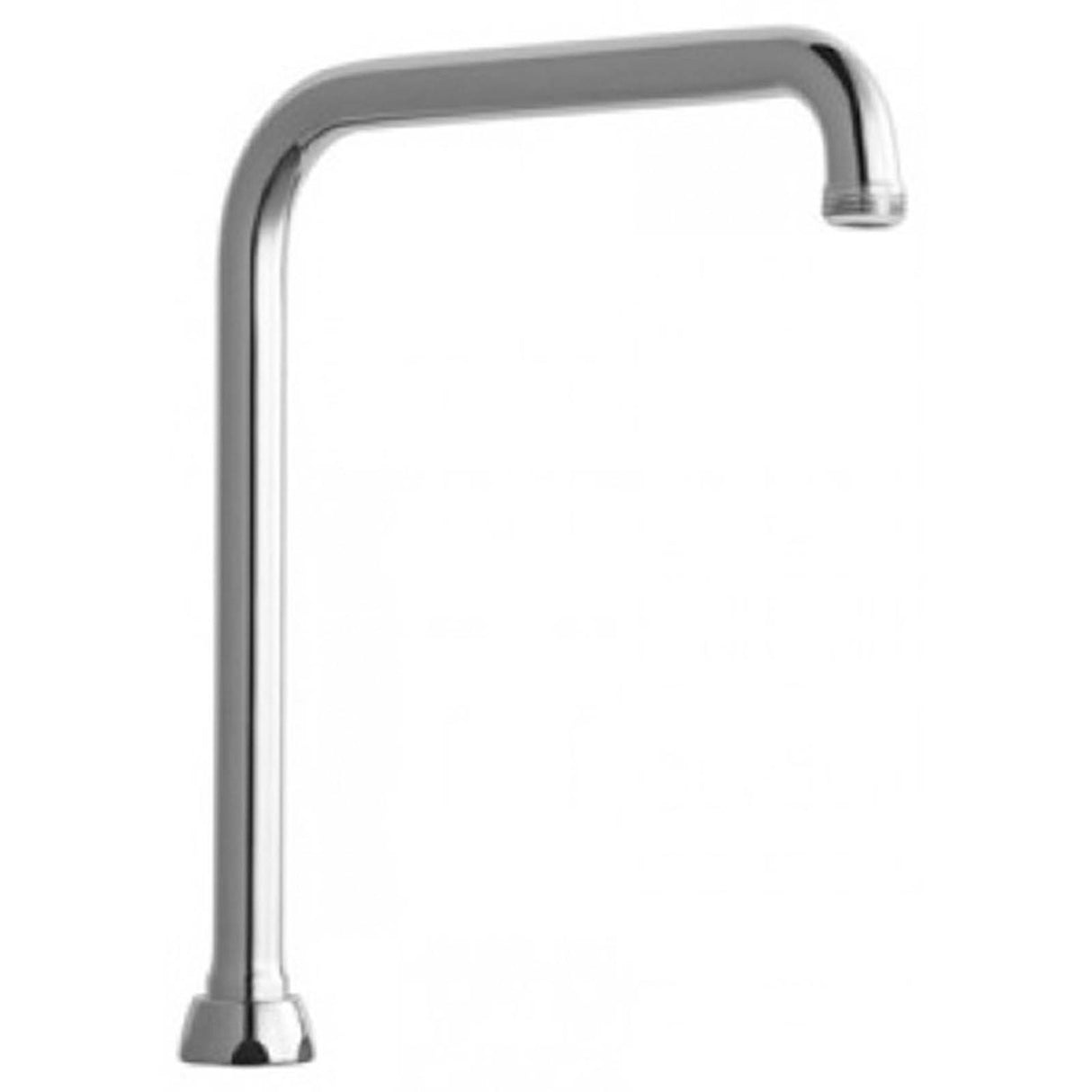 Chicago Faucets HA8AJKABCP Fixed/360 deg Rigid/Swing High Arch Double Bend Spout, 8" Reach, 8-3/8" H, Chrome Plated