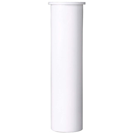 Keeney 10-6W 1-1/2 x 6" Polypropylene Plastic Flanged Sink Tailpiece (Bulk) White