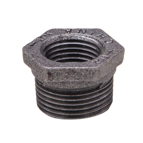 PlumbMaster Approved 95285 1/4" MIP x 1/8" FIP Black Bushing (Domestic)