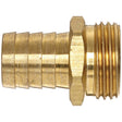 PlumbMaster Approved 83384 1/2" Hose Barb x 3/4" MHT Brass Adapter