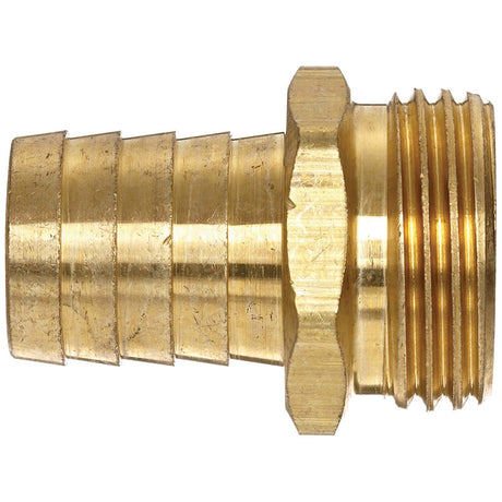 PlumbMaster Approved 83384 1/2" Hose Barb x 3/4" MHT Brass Adapter