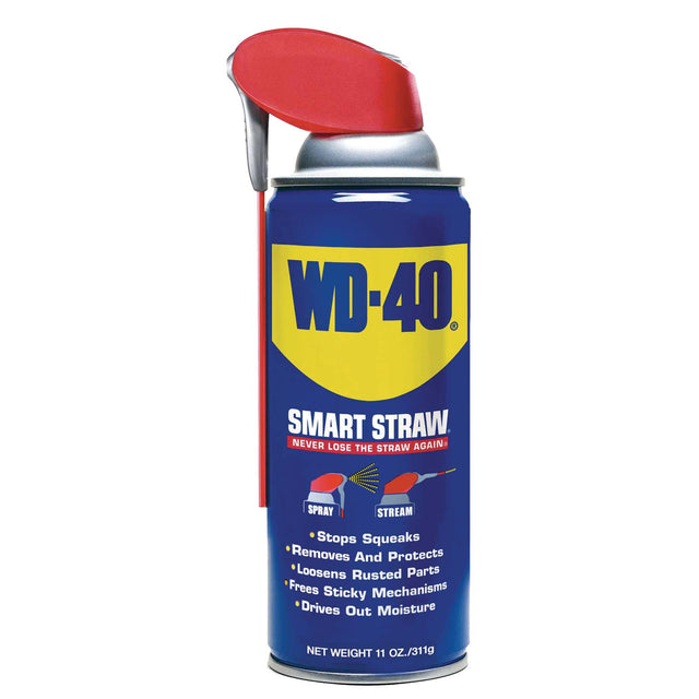 WD-40 Smart Straw 110078 Liquid Multi-Use Lubricant, 11 oz Aerosol