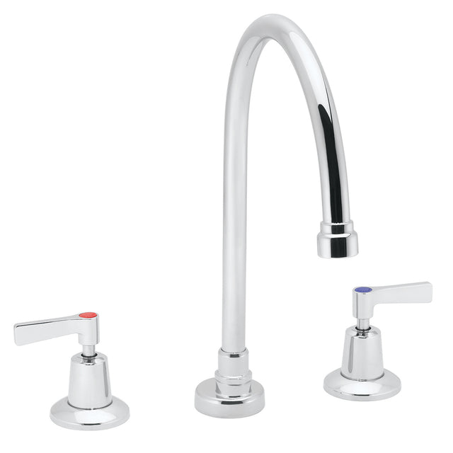 Commander 8 In. Gooseneck Widespread Lavatory Faucet