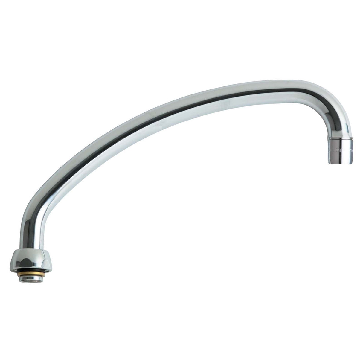 Chicago Faucets L9JKCP L-Type 360 deg Swing Spout with E3 Aerator, 9-1/2" Reach, 3-5/8" H, Chrome Plated