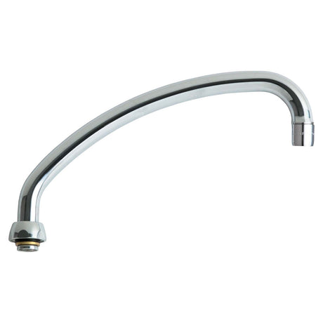 Chicago Faucets L9JKCP L-Type 360 deg Swing Spout with E3 Aerator, 9-1/2" Reach, 3-5/8" H, Chrome Plated