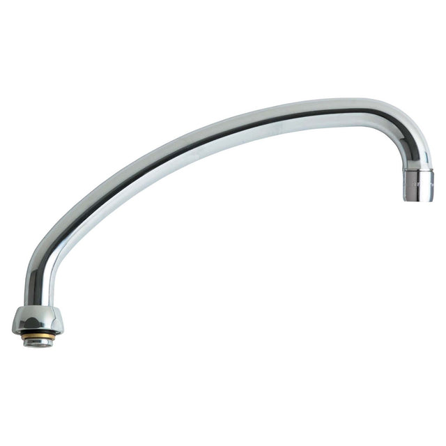 Chicago Faucets L9JKCP L-Type 360 deg Swing Spout with E3 Aerator, 9-1/2" Reach, 3-5/8" H, Chrome Plated
