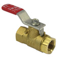 100-400G 1/4" FIP Jomar Brass (Lead Free) 2-Piece Mini Full Port Ball Valve Quarter-Turn Handle