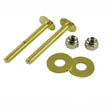 PlumbMaster Approved 41735 Brass Plated Steel Closet Bolt (Pair), 1/4" Diameter x 2-1/4" Length