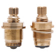 PlumbMaster Approved 10131NL No-Lead Right Hand Hot and Left Hand Cold Stem with Bonnets for Central Brass