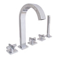 SB-2531 Lura 5-Hole Roman Tub Faucet with Cross Handles PC