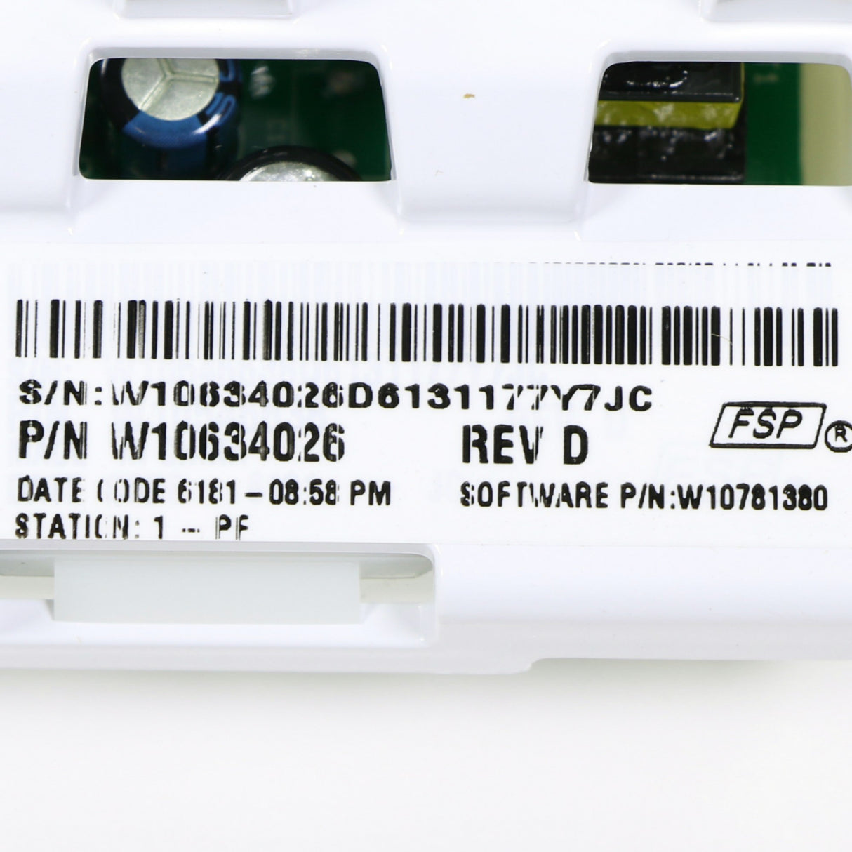 Whirlpool W10634026 Genuine OEM Control Electronic