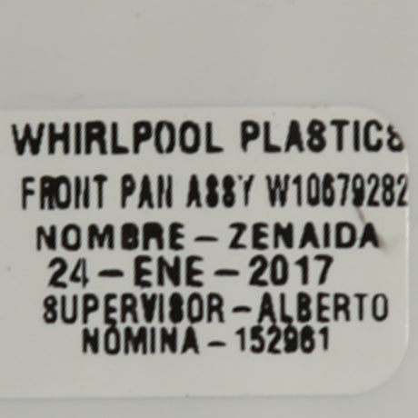 Whirlpool W10861754 Genuine OEM Bin Freezr