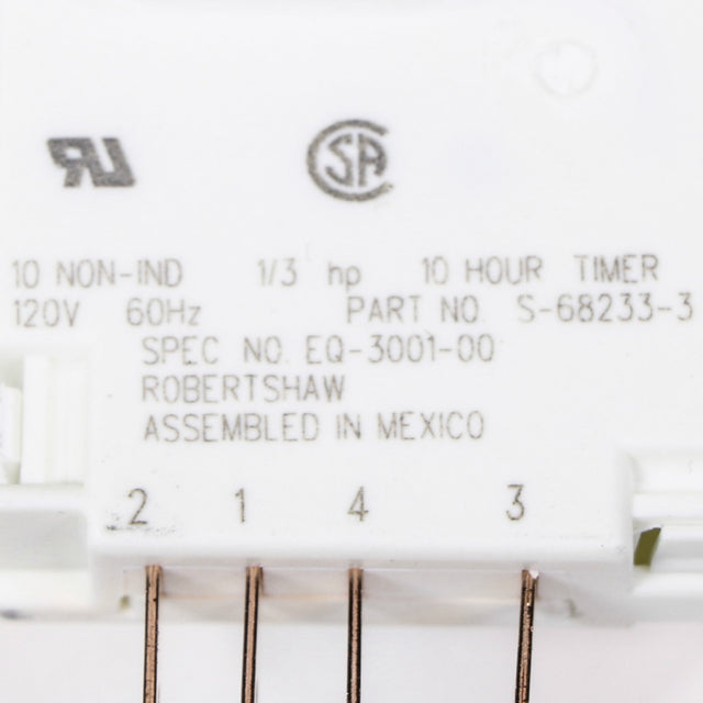 Whirlpool WP68233-3 Genuine OEM Timer Def