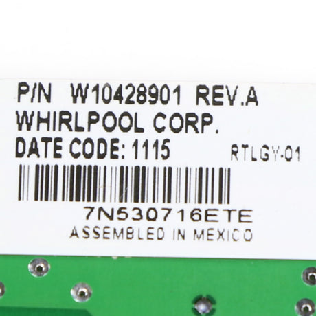 Whirlpool WPW10428901 Genuine OEM Control Electronic