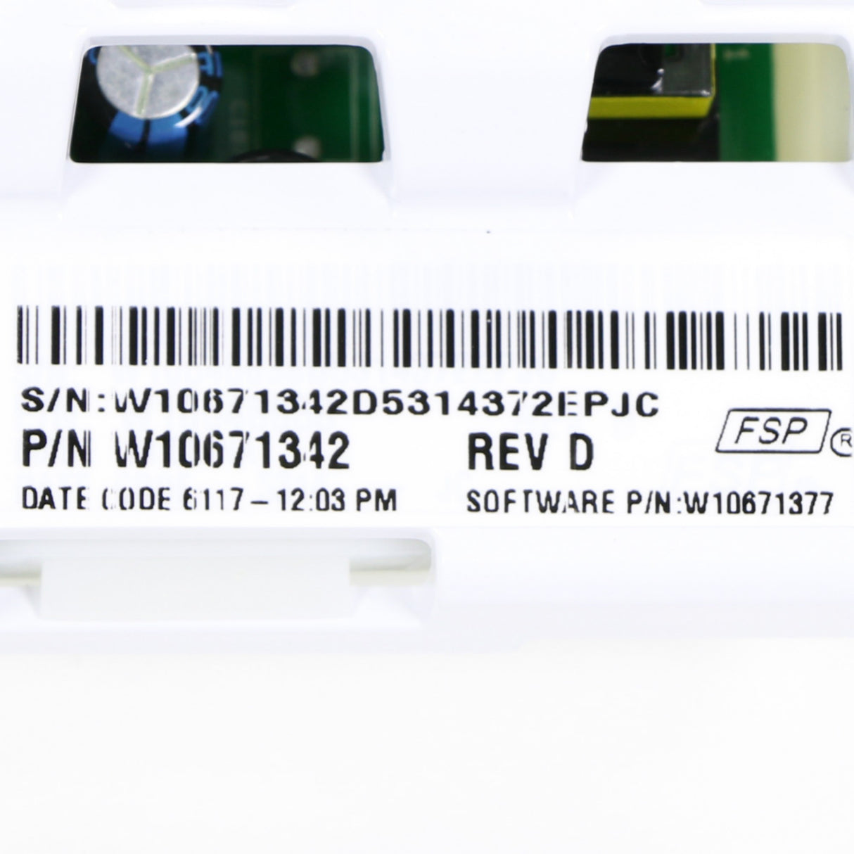 Whirlpool W10671342 Genuine OEM Control Electronic