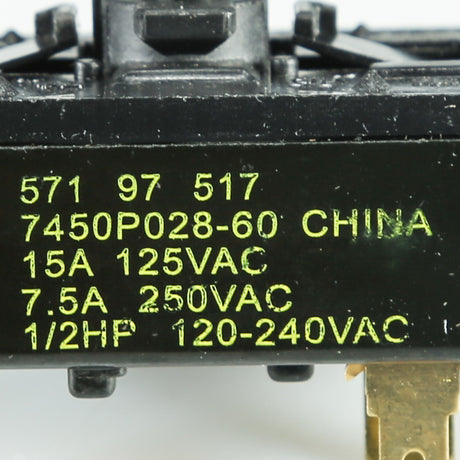 Whirlpool WP74010783 Genuine OEM Switch Ro