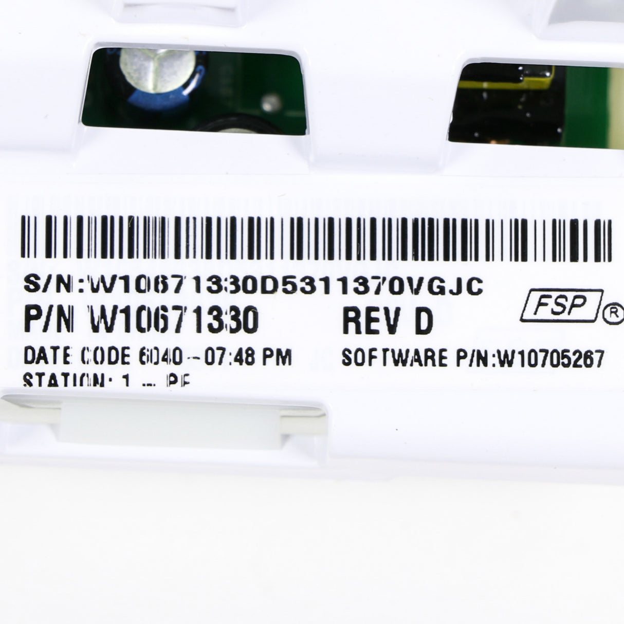 Whirlpool W10671330 Genuine OEM Control Electronic